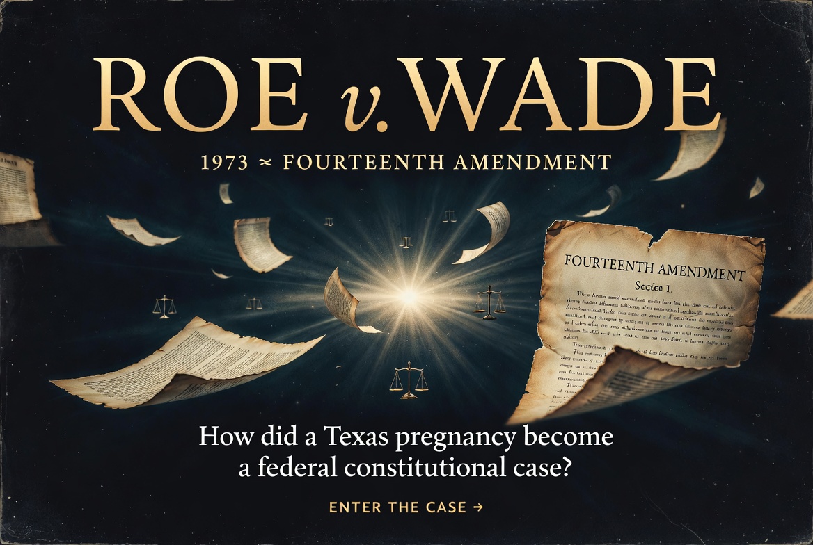 Roe v. Wade editorial case artwork