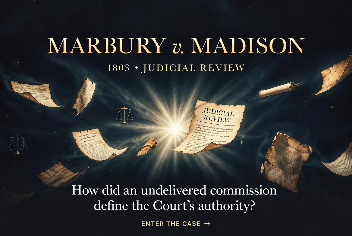Marbury v. Madison editorial case artwork