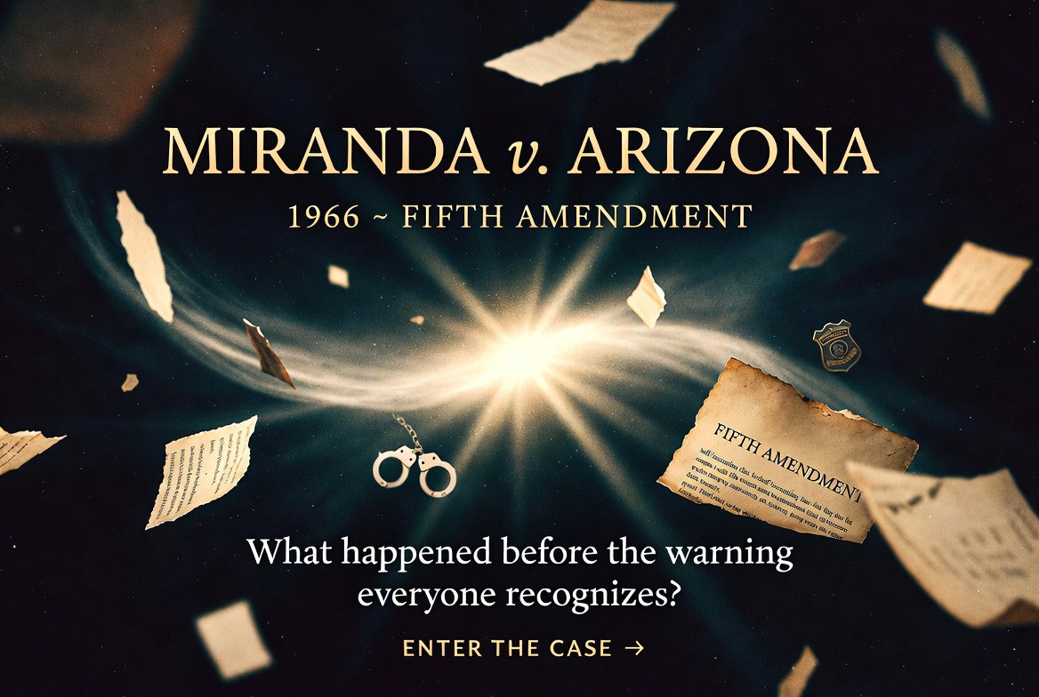 Miranda v. Arizona editorial case artwork